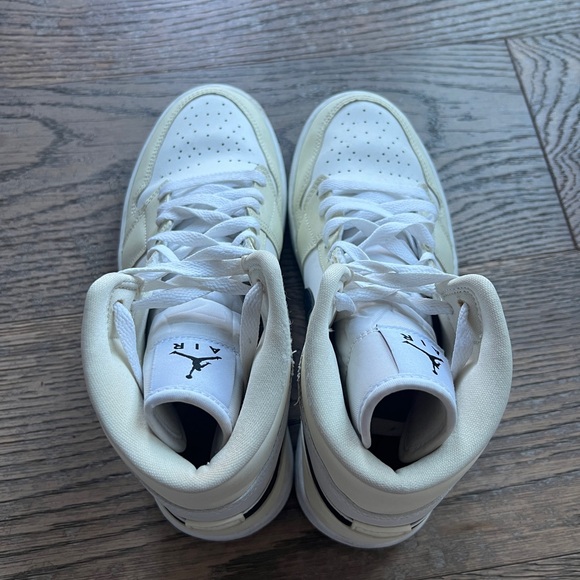 Nike Air Jordan High-Top Sneakers - White and Black - Picture 3 of 5